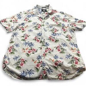 CactusMan Slim Fit Tropical Print Shirt size XL